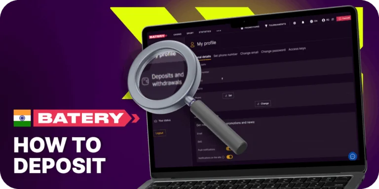 How to deposit money at Batery India
